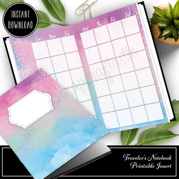scrapcraftastic's tweet photo. No time to decorate? Try the B6 TN - Unicorn Magic Monthly Undated Traveler's Notebook Printable Insert to keep track of your month. https://t.co/YyiucnsU0A #travelersnotebook #printableinsert #plannerinsert https://t.co/Ih7eExTTgM