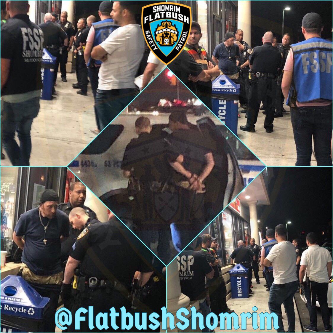 FlatbushShomrim's tweet photo. Our volunteers responded to a 12:30am call for a male acting suspiciously on East 31st Street. Our responding #SharpEyed volunteers ultimately observed him breaking into a vehicle and removing property. @NYPD63Pct was notified and an arrest was made. #FightingCrime #ItsWhatWeDo https://t.co/tU9LhkZxB1