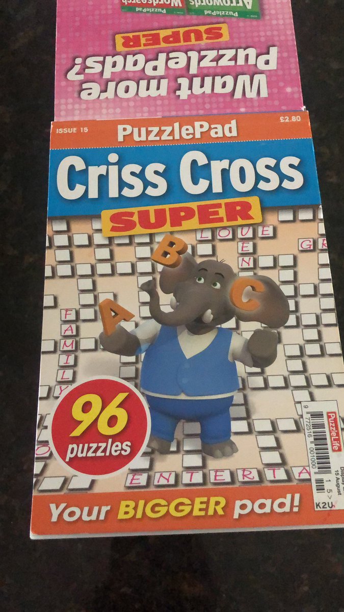 PamelaPaterson's tweet image. Catastrophe happening only 9 puzzles left in my puzzler.  #puzzlepad #crisscross #puzzlelife