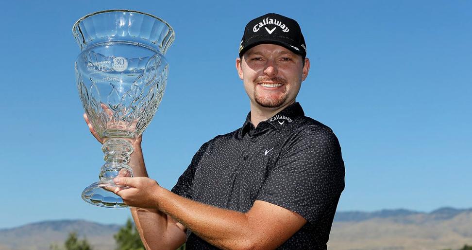 garyplayer's tweet photo. Many congratulations @Matt_KneeSmith on your @KornFerryTour win @Boise_Open. All the more satisfying to secure your @PGATOUR card as well. Do shave that playoff goatee though😜 #TOURBound My very best. GP https://t.co/IDokhBz6Z7