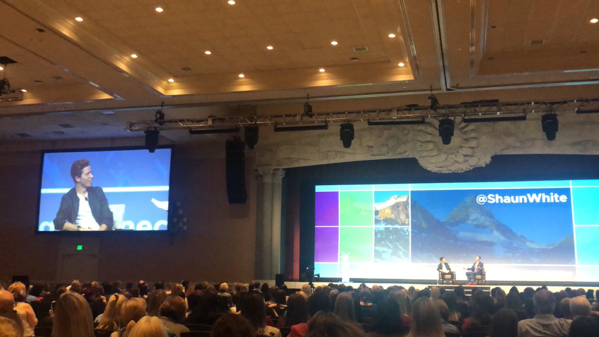 LauraSieben7's tweet photo. Keynote Speaker, @shaunwhite at #hrfl19. Great way to kick off an already fantastic event! #hrfl19 #shrmswfl https://t.co/xEV6QiH1BT