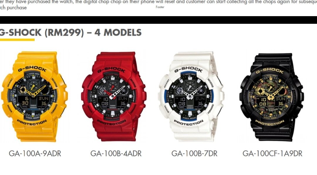 shell promotion g shock