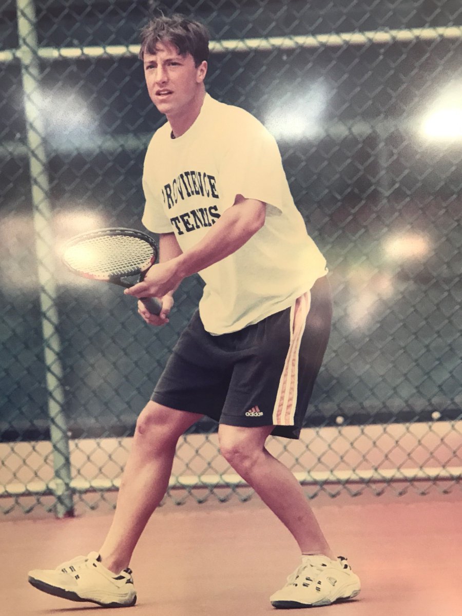 UNTUCKit's tweet photo. In honor of the U.S. Open, we're serving up a throwback of our founder, Chris, during his days at @providencecol 🎾 https://t.co/8wHUVbojMF