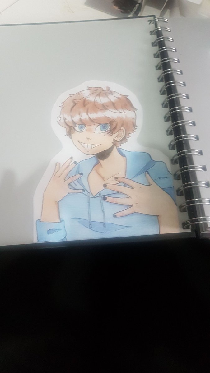 MasterTrece's tweet photo. Yay dibujo para mi agenda escolar
#anime #arte #portrait #asexual #nonbinar #girl #boy #handmade https://t.co/gO2yiisykA