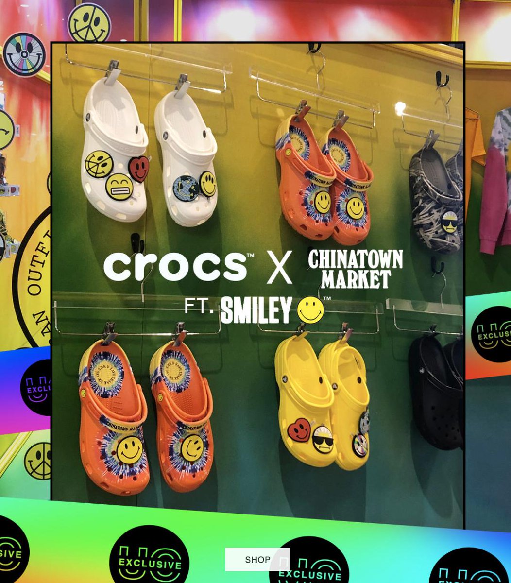chinatown market x crocs