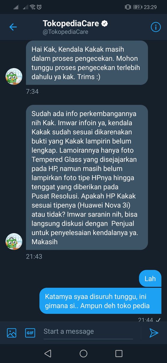 albertyangg's tweet photo. @TokopediaCare mohon masalah saya diselesaikan sudah 2 minggu, tapi tokopedia selalu mengulang2 statement. Beda admin yg ketik beda pemikiran. Tolong kasih solusi yang sesuai https://t.co/6XM6aI4GZb