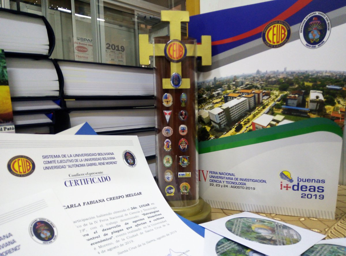 FacUmsa's tweet photo. 🏆🥈🏆🥈🏆🥈🏆🥈🏆🥈🏆🥈🏆🥈🏆🥈
Nuestra Facultad obtuvo el #segundo_lugar en el Concurso Científico de la IV Feria Nacional de Ciencia y Tecnología "buenas i+deas 2019"

#BioFar
#UMSA_la_mejor https://t.co/HyjQ6jOn1y