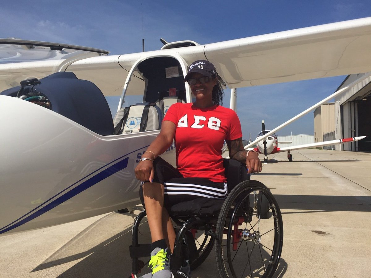 AbleFlight's tweet image. Leslie Irby is now a pilot thanks to Able Flight.  Able Flight welcomes scholarship applications for training in its Class of 2020. If you have a physical disability and are willing to work hard to become a licensed pilot, start here: ableflight.org/faq.  Apply by 12-31-2019