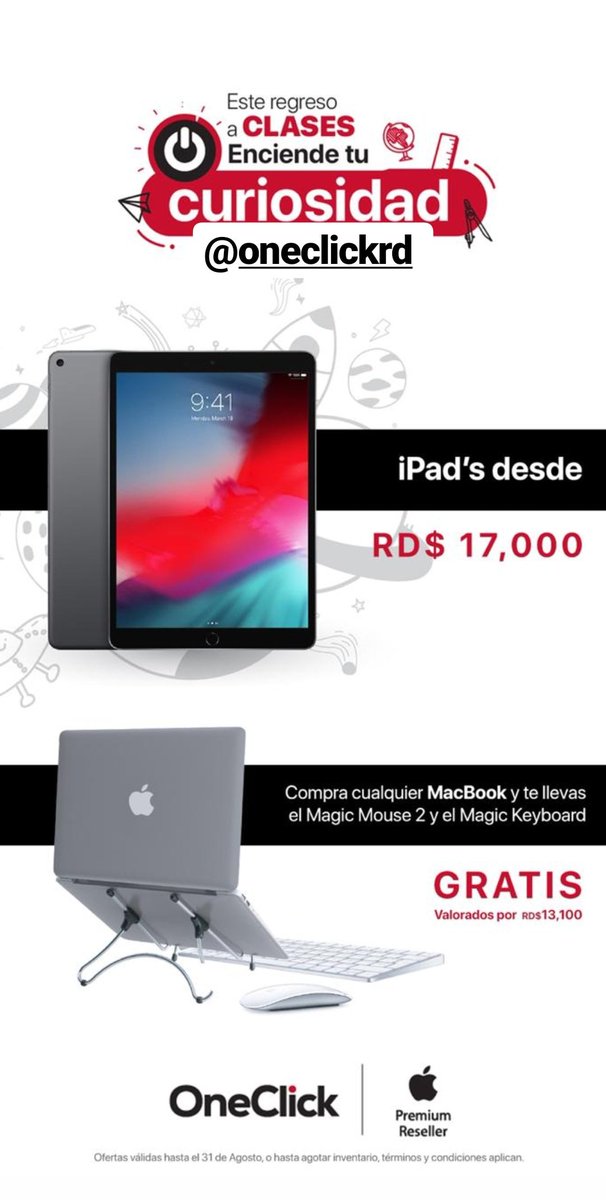 Agoramallrd's tweet photo. ¡Aprovecha esta oferta visitando #Oneclickrd en el nivel 2. #AgoraMall https://t.co/tg3Cn7VeLY