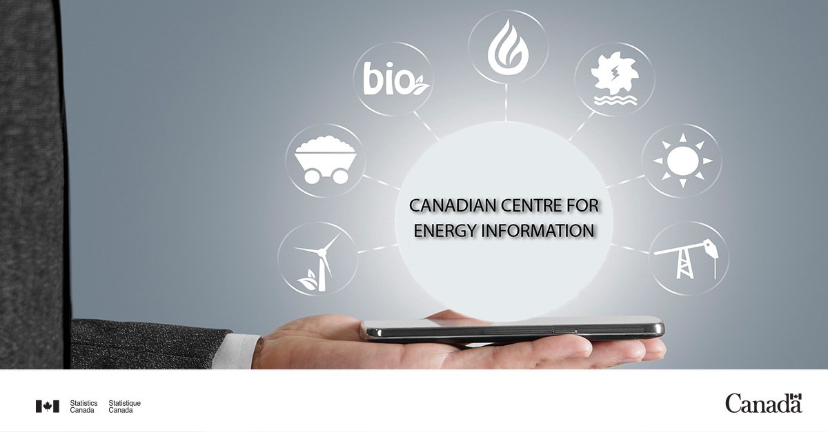 StatCan_eng's tweet photo. We are excited to begin work on the new Canadian Centre for Energy Information, which will ensure Canadians have access to comprehensive, timely and essential #energy information! https://t.co/U9CmftWBmj @NRCan https://t.co/sbYjt9A1dD