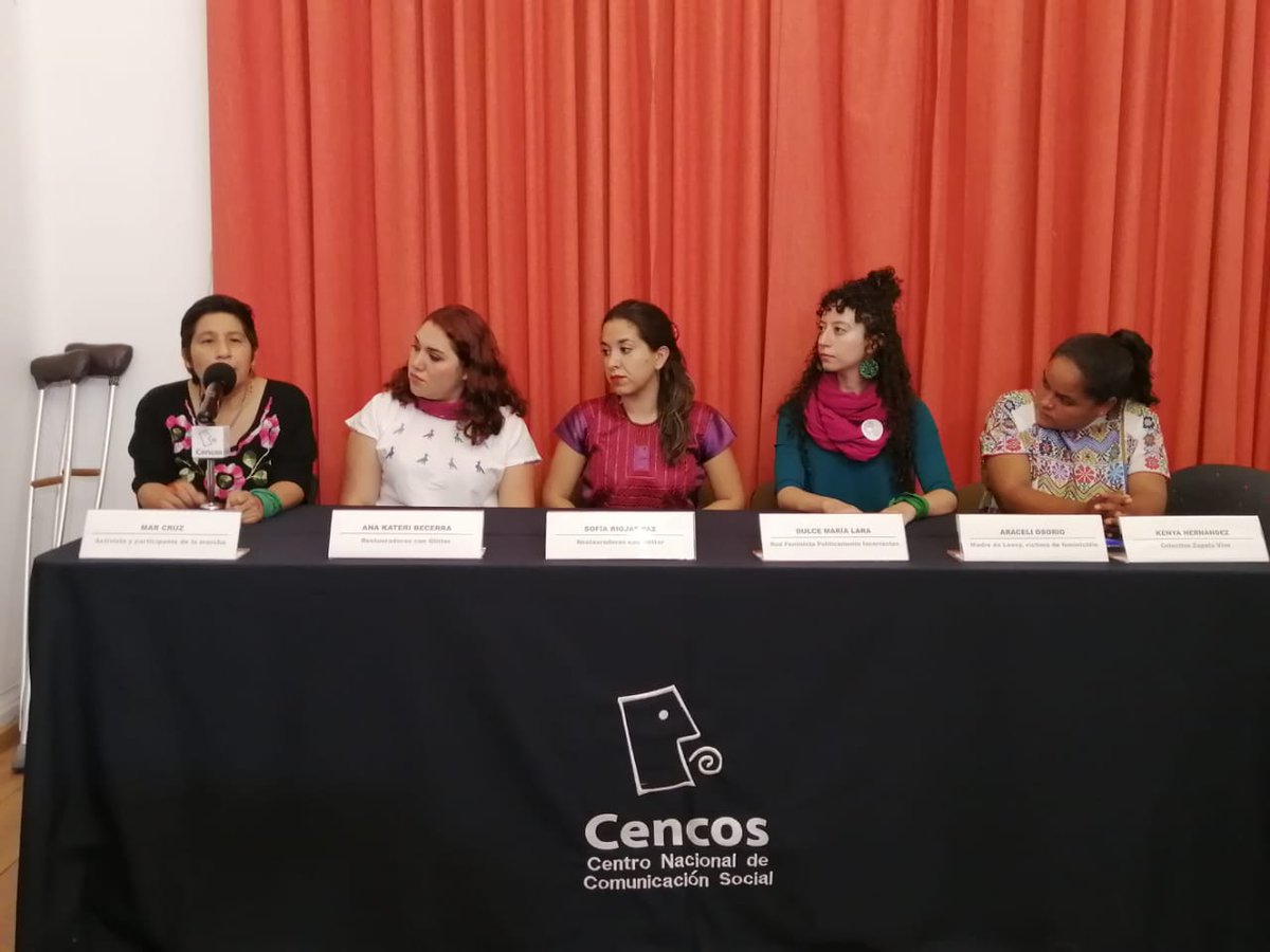 cencos's tweet photo. @RGlittermx Tampoco hay nota, asegura Mar Cruz, de la represión que hubo el día de la manifestación. "Hay cambios que están pendientes, no sólo en el gobierno, también en la prensa y en dónde ponen su óptica", asegura. https://t.co/SJDH7k0pb4