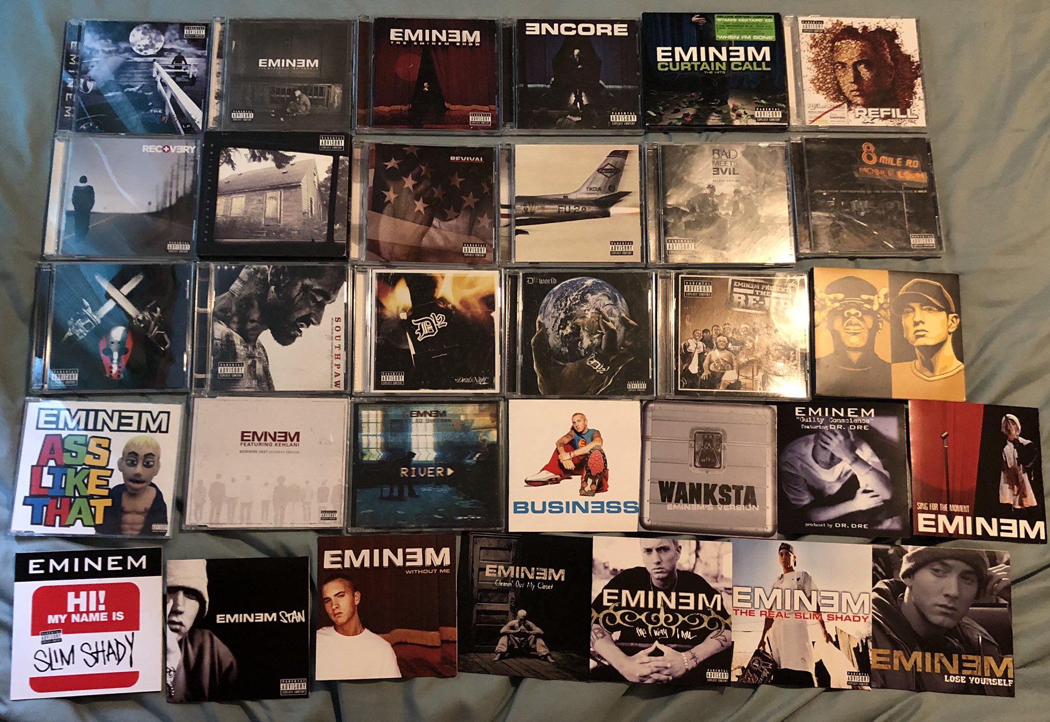 WickedWays on X: Some of my Eminem CD's  / X