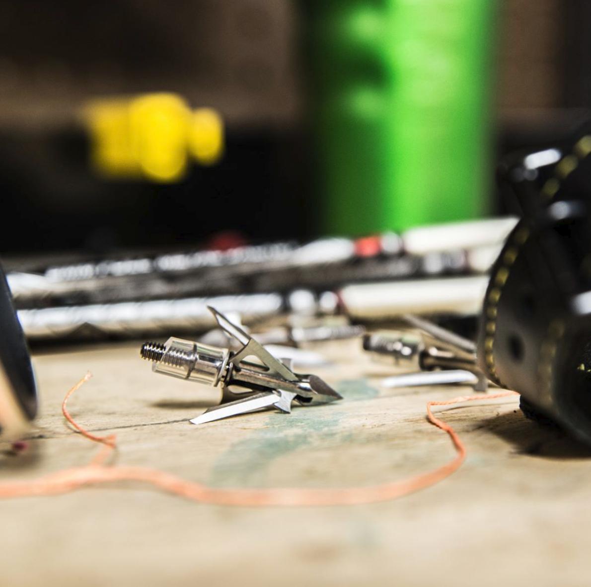 buckdoestx's tweet photo. We have a great selection of broadheads and can help you get them flying true.

#bowhunting #broadheads https://t.co/smpqdbs14t