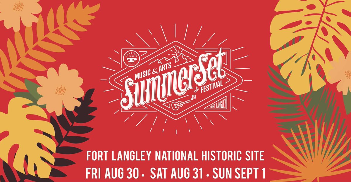 This Friday we’re playing the Summerset Music & Arts Festival in beautiful Fort Langley with @thetrews and @rivalsons . 6pm showtime for us. See you’s there!!