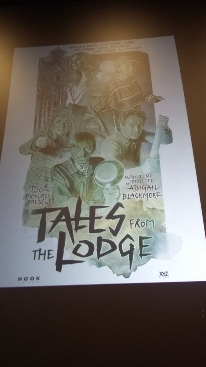 Final day of #Frightfest still delievering the goods with the punky, fun #SatanicPanic and especially with @snaxhanso's brill debut #TalesFromTheLodge - equal parts hilarious, thrilling & surprisingly twisty. A rare, consistent anthology flick where the wraparound IS the movie