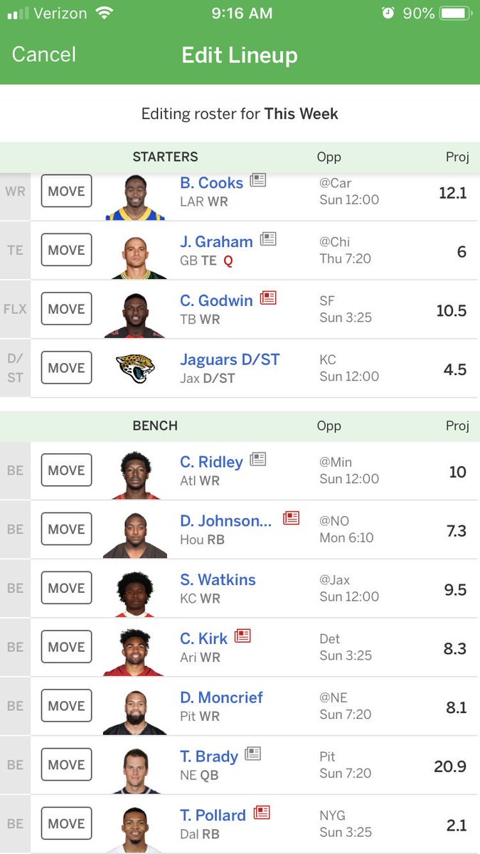 nsholar87's tweet image. Thoughts .5ppr 10team @FantasyAdvice99