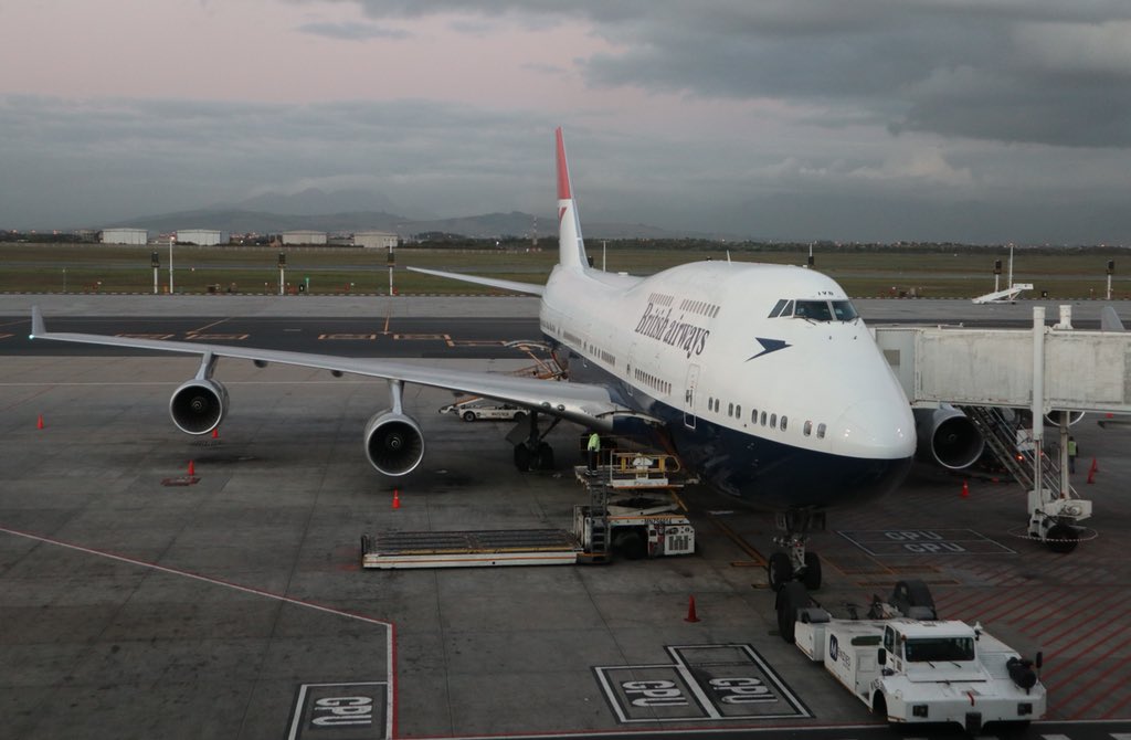 alexisk79's tweet photo. On the way home. First time on a #BA100 special livery 747 this being the negus (not my favourite of the three!). #BA58 #CPT #LHR #QOTS #BritishAirways #avgeek #avgeeks https://t.co/iaIxSi9jfe