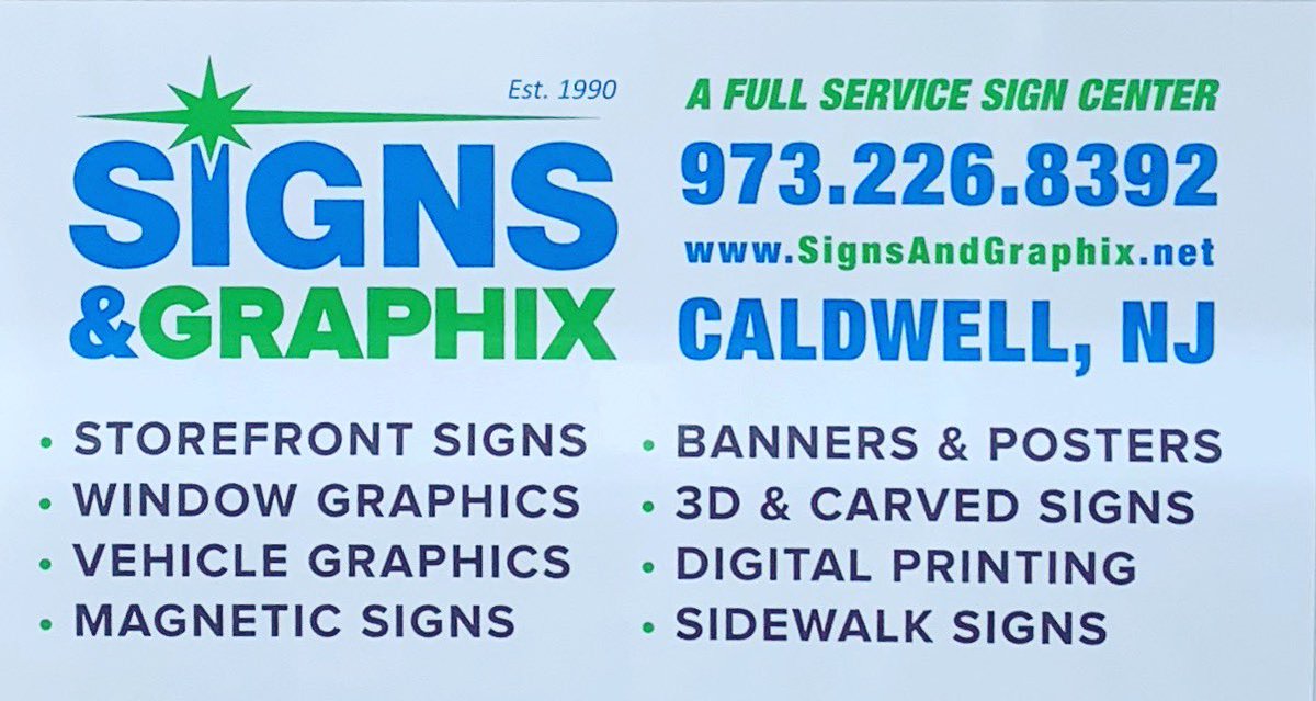 essexparkbellnj's tweet image. All signs and graphics seen at Essex Park provided by Signs and Graphix. #supportlocalbuisness