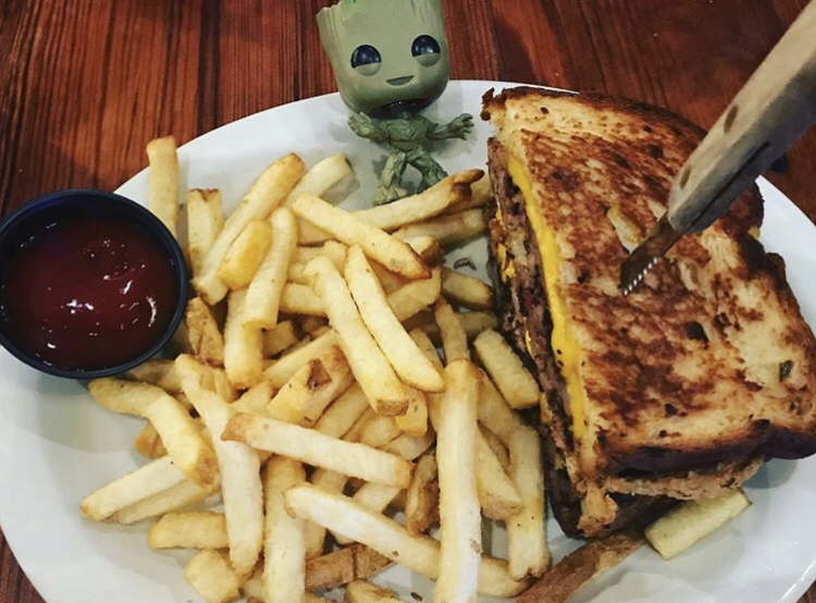 Our BrisketGrilled Cheese is Groor Approved! Come see if you agree. 🍖🧀🍞 #BrisketGrilledCheese #MondayMotivation @_thisisgroot