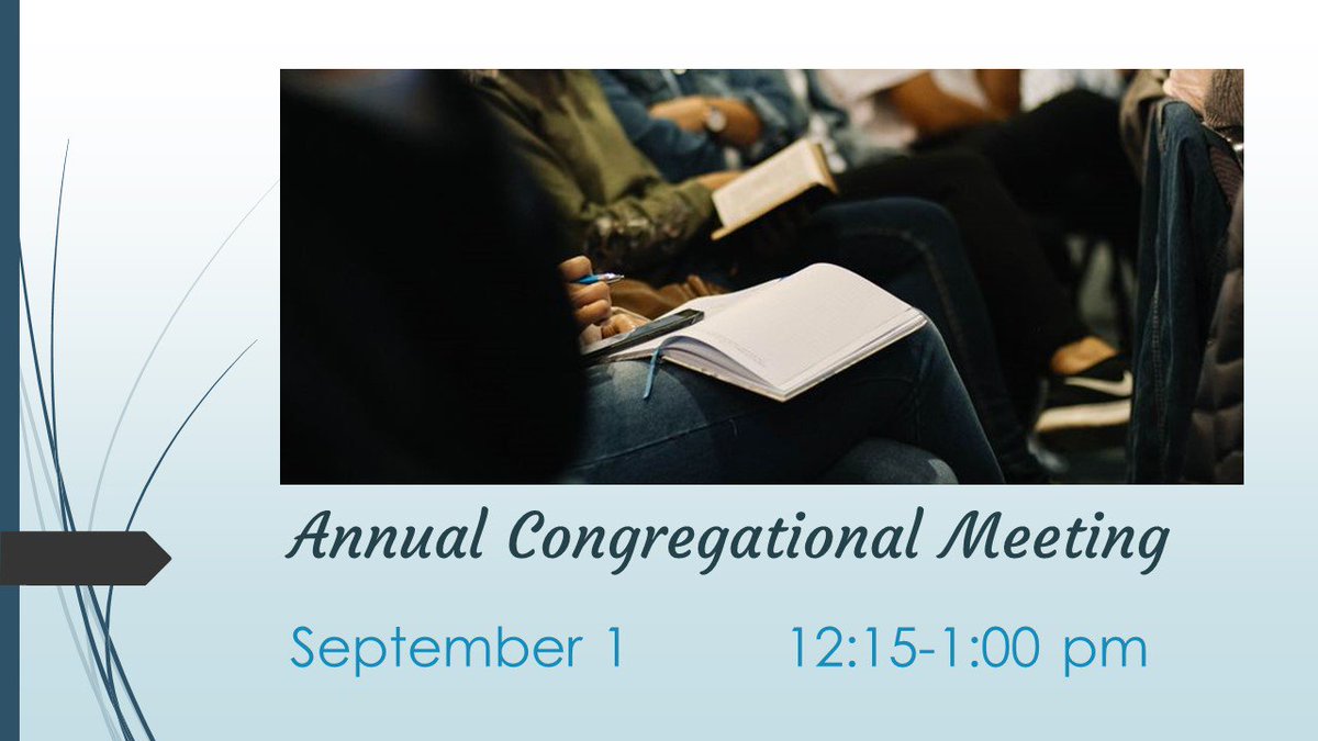 OFBCPastor's tweet photo. Team Leader Meeting - Wednesday, August 28th at 7 pm.
Annual Congregational Meeting - Sunday, September 1st at 12:15 pm. https://t.co/nDkmAq27ql