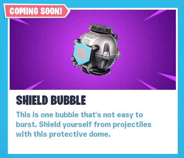 OMGitsAliA's tweet image. This week's update will add the new item "Shield Bubble"!
