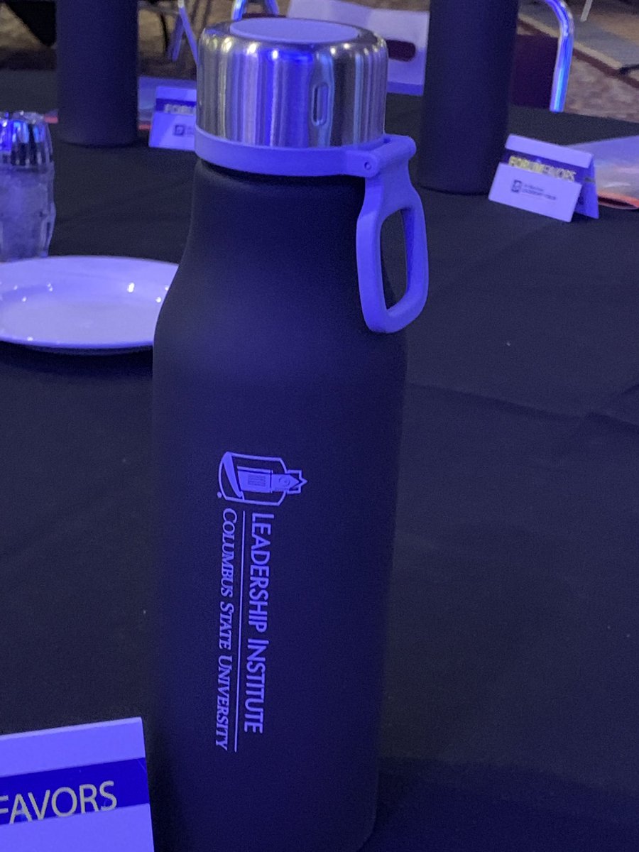 ColumbusState's tweet photo. Love these water bottles supporting sustainability at the #JBLF. #csuleadership #bestandbrightest https://t.co/pMeoALjn7G