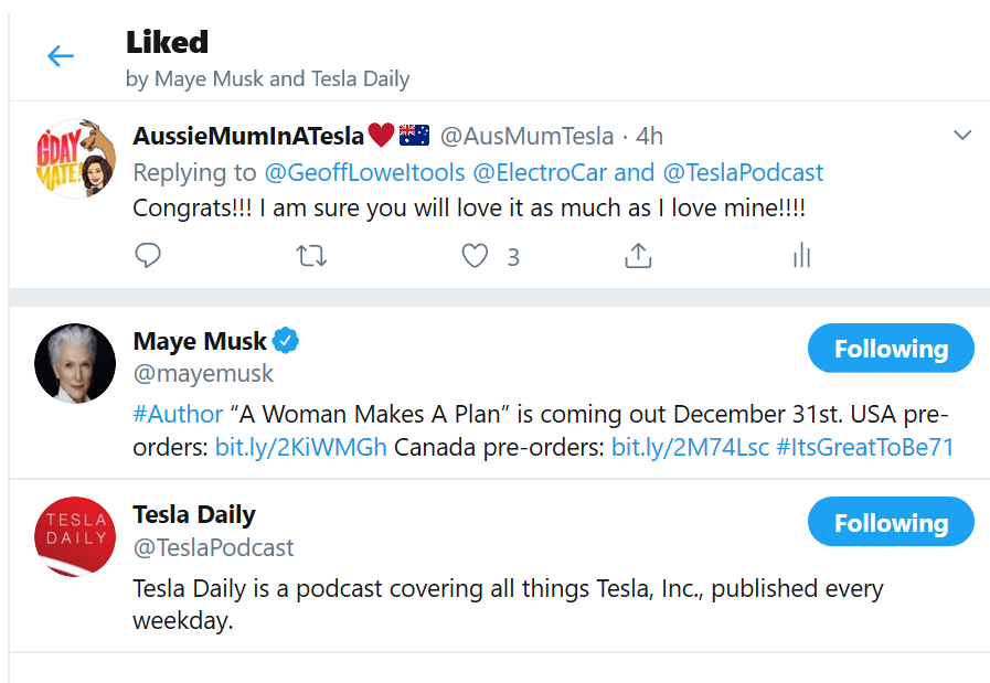 AusMumTesla's tweet photo. I got a like from @mayemusk today! To say I am chuffed is an understatement😍
Woo Hoo! #jackinthefrunk #frunkpuppy! https://t.co/D8p2Sl4VgY