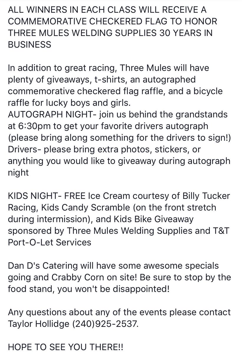 Three Mules Welding Supplies Headlines Action Packed Labor Day Event Sunday Sept 1st 🏁