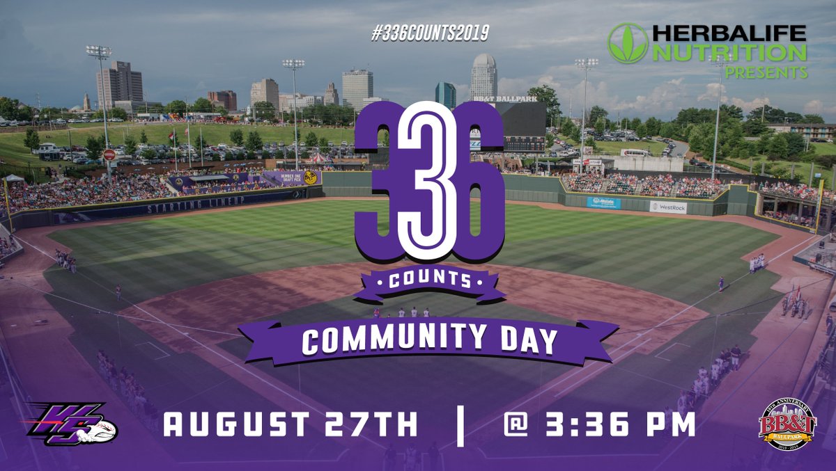 WSDashBaseball's tweet photo. Our big #336Counts2019 Community Day, presented by @Herbalife, is tomorrow!

$3.36 advance tickets, $3.36 select concessions and a 3:36 p.m. first pitch are on tap.

DETAILS: https://t.co/SN0qhn3BLe
TICKETS: https://t.co/N3DyYQN1Pt https://t.co/YpaVkxy4jC