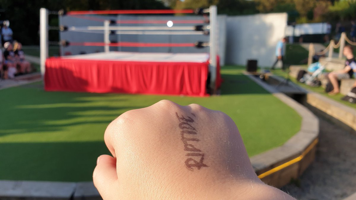 Me &amp; my boy are ready for some wrestling @RIPTIDEwres