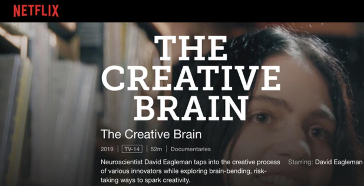 CreativityMovie's tweet photo. Searching for some inspiration? Feeling stuck creatively and looking for some encouragement? Check out The Creative Brain – now streaming on @Netflix! https://t.co/vUewOhqp4G https://t.co/yNIxcm4dbs