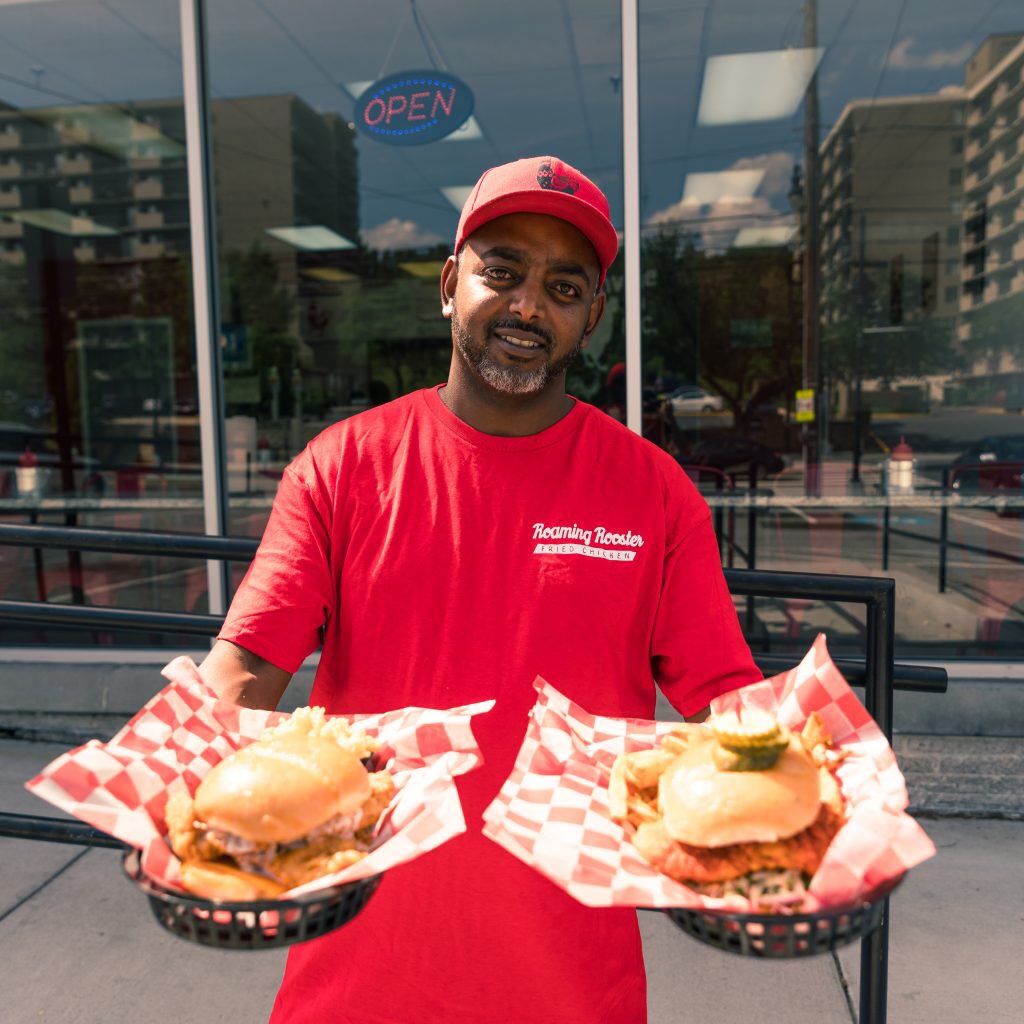 BriHallOfficial's tweet image. While Popeyes is cool and all if you live in the DMV area you should check out Roaming Rooster in DC. It’s Black owned, and the founder Mike is Ethiopian born. He grew the family business from a food truck and has always been kind