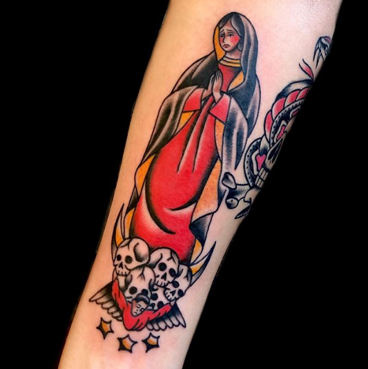 Pin by Monique Wade on Ink  Mary tattoo Virgin mary tattoo Sleeve tattoos