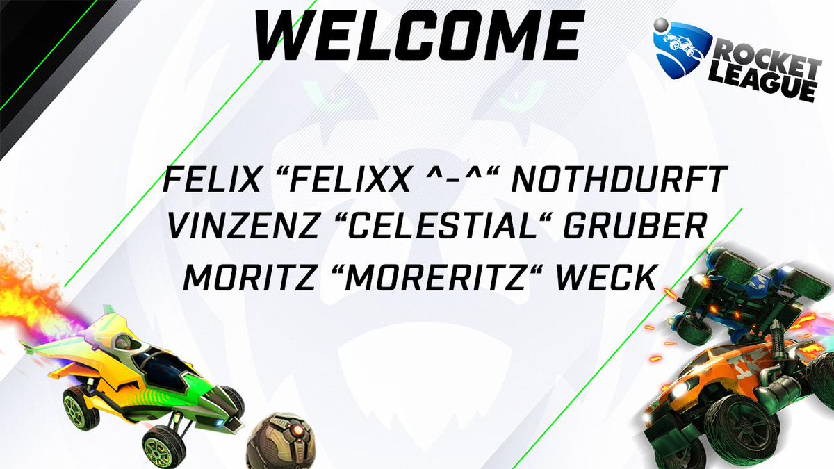 BlackLion_GG's tweet photo. 📢 Announcement 📢 

We're happy to announce that we're going to participate in the @NitroLeagueRL with our new #RocketLeague team! 🥳

Welcome to our new players: @FelixNth_ , @Celestial_RL and @mrtz_RL ! 🥳 

#BlackLion 🦁🖤 https://t.co/wVoTgOIq9m