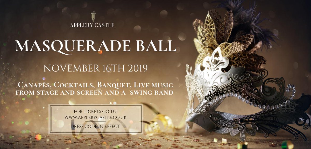 ApplebyCastle's tweet photo. 16TH NOVEMBER 2019 MASQUERADE BALL 
https://t.co/abBQEQPTgG  @visiteden @lakesalive @VisitCumbria @BaldHiker https://t.co/mMGvbiNSA4