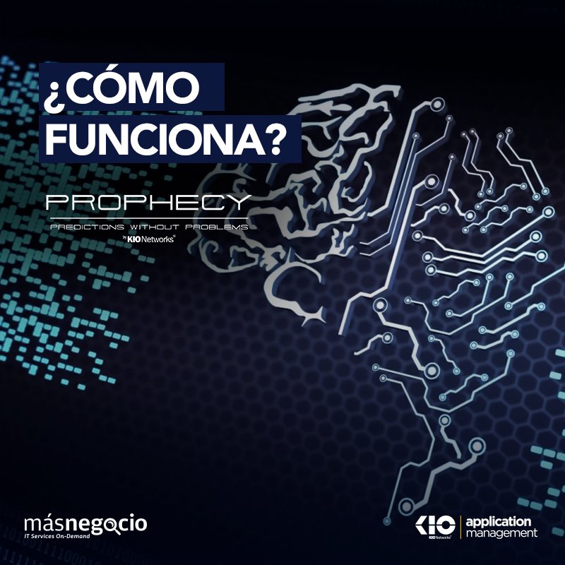 masnegocio's tweet photo. #Prophecy es una solución que utiliza un proceso automatizado que clasifica, analiza y aplica algoritmos de 
Machine Learning en tiempo real, para correlacionar comportamientos y riesgos en el servicio. 
#HazMásNegocio #KIOApplicationManagement https://t.co/u8vwVpwXqY