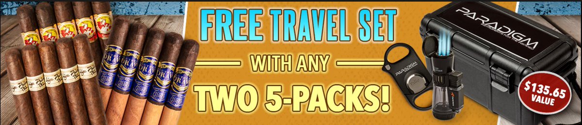 SeriousCigars's tweet photo. Free Travel Kit With Any Two 5 Packs! https://t.co/nF1LCWhXwx https://t.co/iFPvKUgTGZ