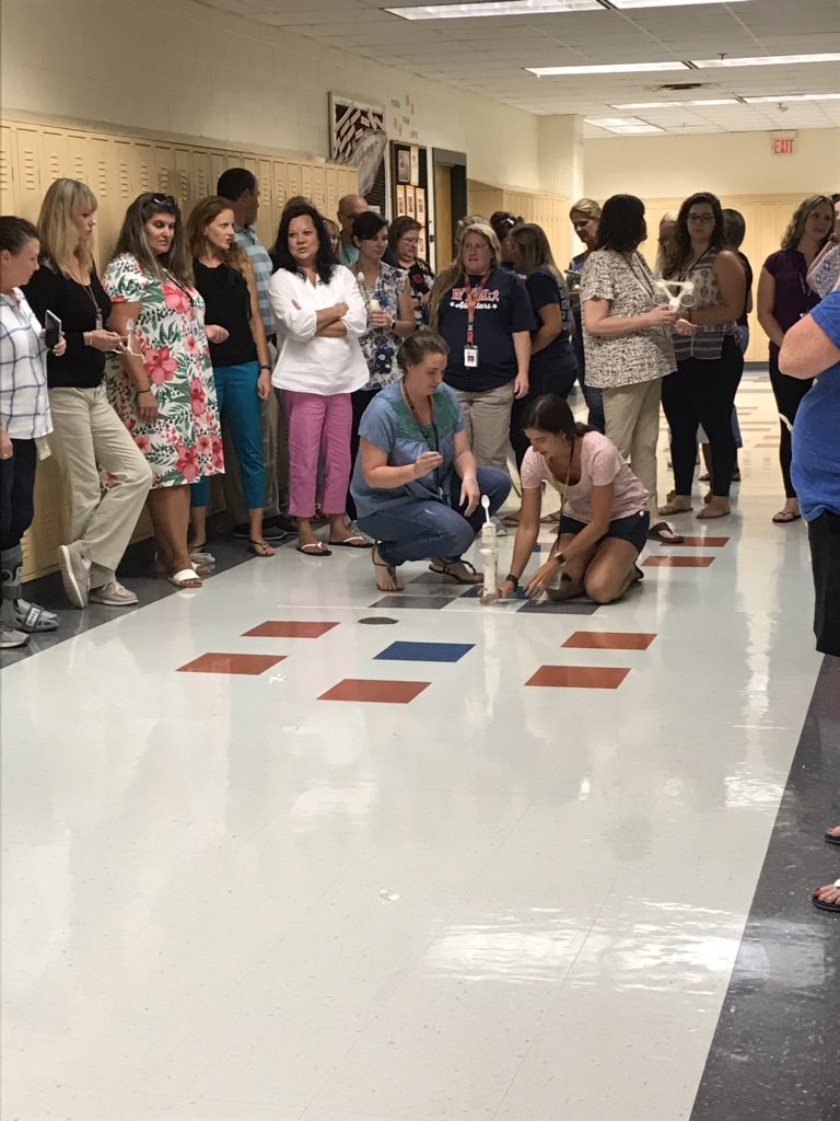 MES 4th grade is testing their catapult at STEM training. #mescubs #engageycsd #ycsd