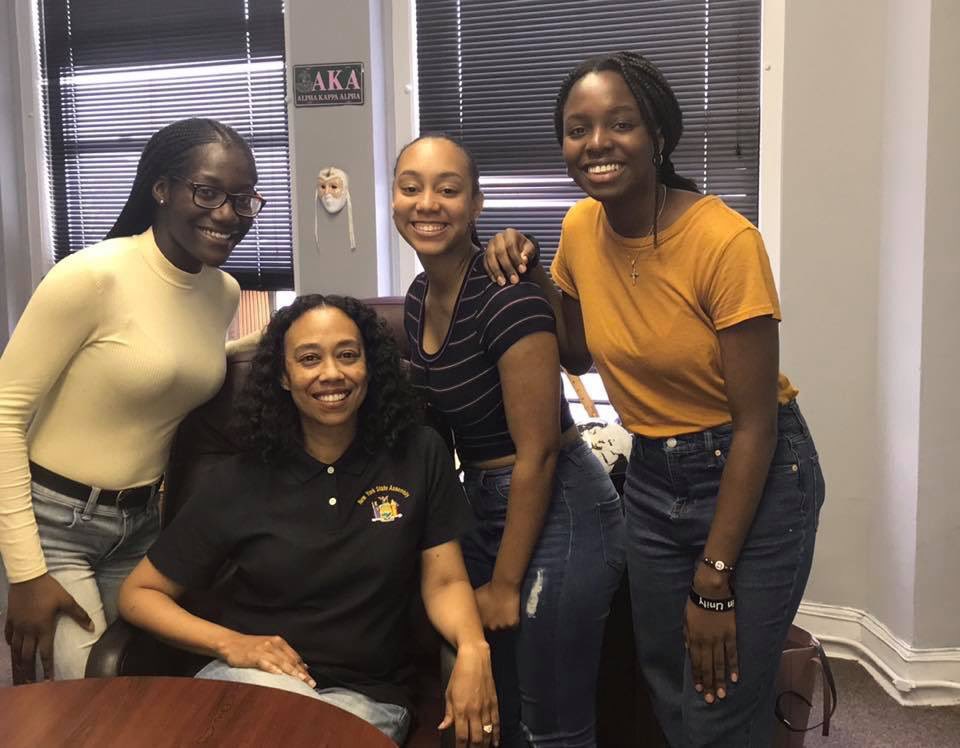 MicheleRTitus1's tweet photo. Our 2019 summer interns... wishing each of them great success and best of luck on tomorrow’s SAT.  These young ladies are smart, talented, and focused.... and will be polished, poised, and prepared for life. #Ourblackgirls https://t.co/fUHserqzBx
