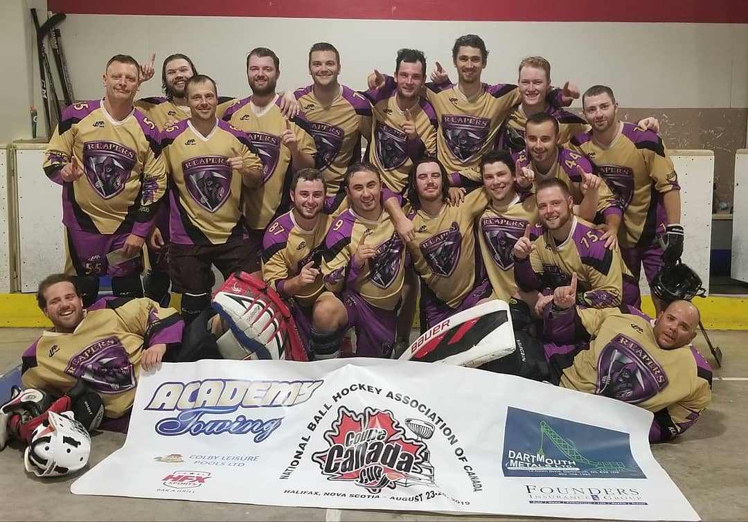 NBHAC's tweet photo. Congratulations to all the teams that participated at the 2020 Canada Cup in Halifax this weekend.

Champions - Reapers from Nova Scotia

Finalists - Founders Insurance Seals from Nova Scotia

#WeAreBallHockey https://t.co/7yoFv4YgvS