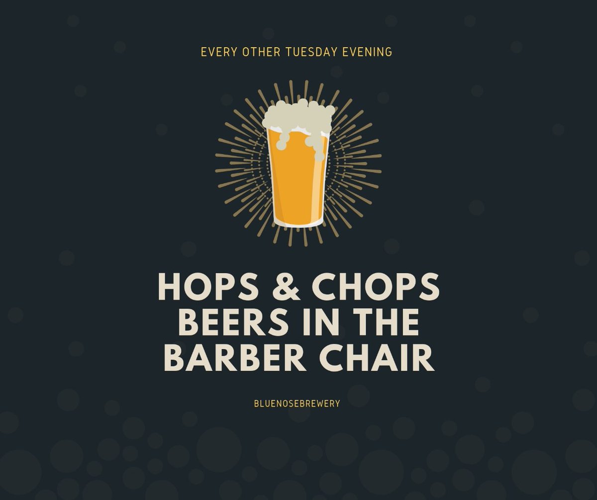 BlueNoseBrewery's tweet photo. Every other Tuesday we bring in our man with the clippers and we stay fresh!!! #barbershop #brewery #bluenosebrewery #hopsandchops #stayfresh #gettingfaded https://t.co/WfaNahrhO9