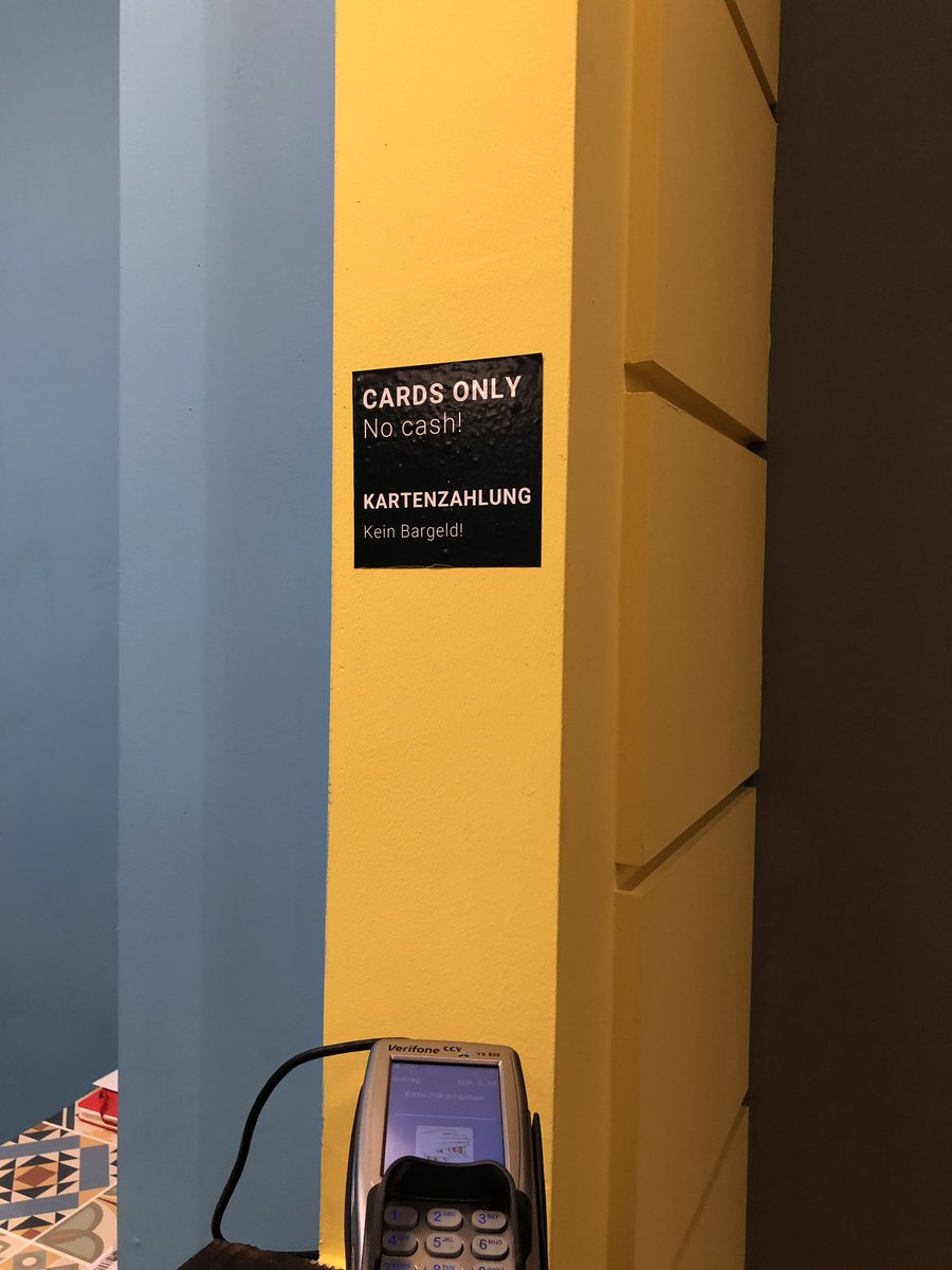 sameersg's tweet photo. Wow ich bin überrascht und dass in DE 😮. #nocash #cardsonly https://t.co/7MUDXex6Nj