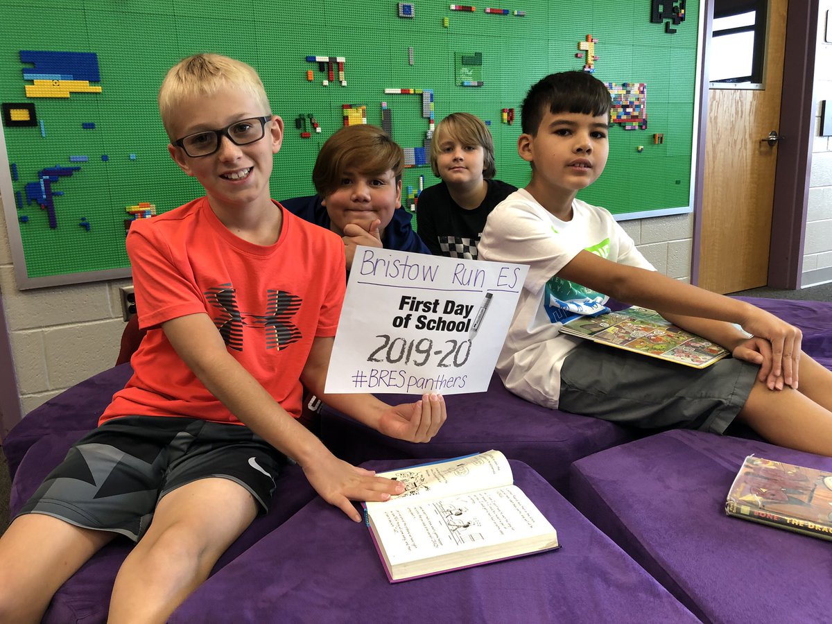 BristowRunES's tweet photo. Welcome back @BristowRunES Panthers!  We are so glad to see you in our halls!! 

@PWCSNews #BRESpanthers #firstdayPWCS https://t.co/pBV1s9kSQf