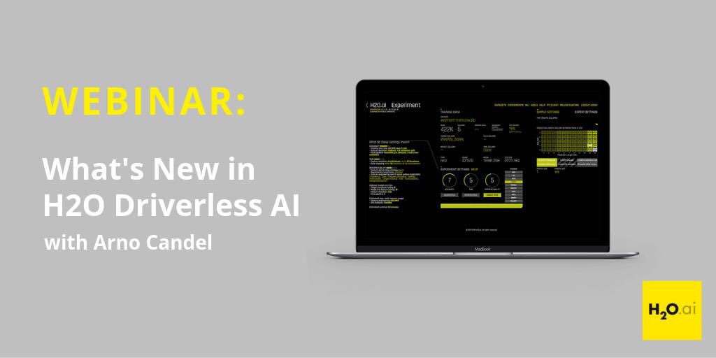 h2oai's tweet photo. Catch @ArnoCandel webinar's replay about what's new in H2O #DriverlessAI: https://t.co/Nt5ac0Pkyr… #AI #ML #AutomaticMachineLearning https://t.co/ooEFKQtB4e