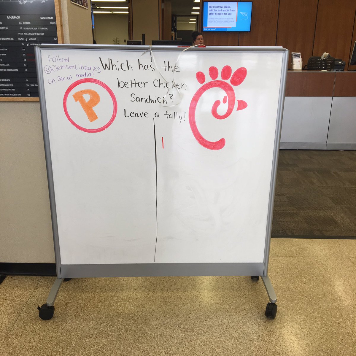 clemsonlibrary's tweet photo. Just gathering some statistics! #LibraryShenanigans https://t.co/Zi0OA96Nu9