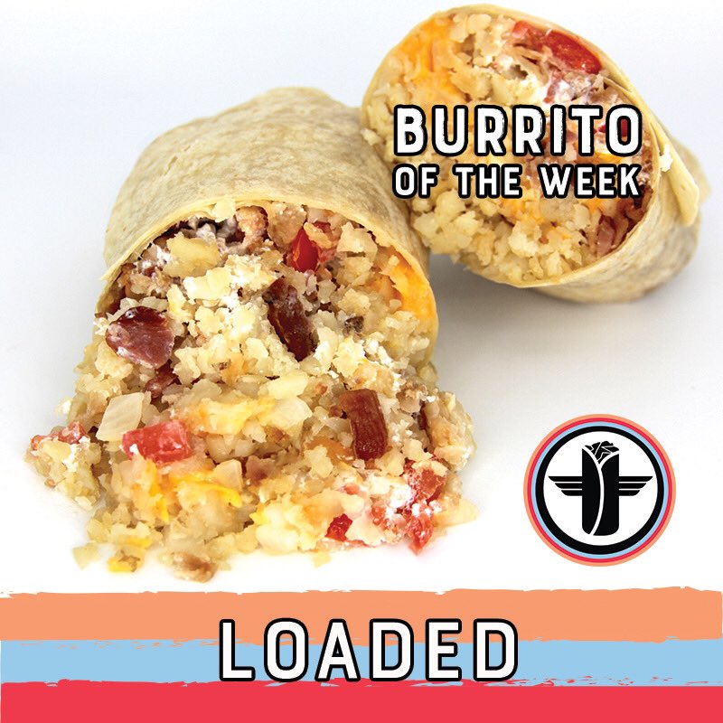 BMammasBurritos's tweet photo. This weekโs B.O.W. (Burrito of the Week) is the Loaded Mamma ๐ฏ๐ฅ๐ง๐ฅ (Tots, Bacon, Melted Cheese, Sour Cream, Onions, Tomatoes) *Not available after midnight. Discount varies by store. #BOW #bigmammas #burritos #athensoh #columbusoh #grandview #burritooftheweek https://t.co/kVr8A4mZze
