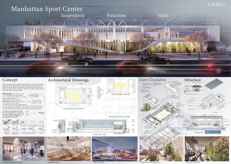 JorEmbUS's tweet photo. Congratulations to #Jordanian architecture firm @MK_AssociatesJO, CEO @YazanMahadin and Partner Amer Mahadin on winning first and third place in the prestigious #MANHATTANCALL competition, aimed at designing a state-of-the-art Manhattan Sports Center.

https://t.co/DWAoMxWeMa https://t.co/henmDzPi7U