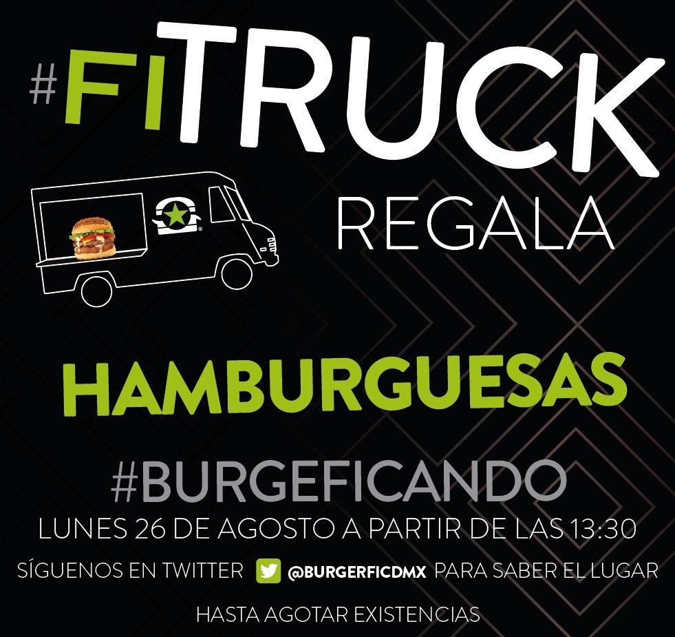 BurgerfiCdmx's tweet photo. Empezamos en unos minutos!!! Atentos a la ubicación #fitruck #burgerficondesa https://t.co/nkX22M30hC