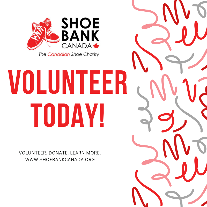 We have a wide variety of volunteer positions available. To get involved today, fill out our volunteer application: shoebankcanada.org/volunteer/