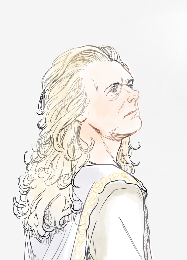 momy9775's tweet photo. ฝุยๆ ระหว่างดูกู้ดไฟ้ท์ สอยากรู้ว่าถ้าตัวเองวาด long hair aziraphale จะเป็นยังไง แล้วก็นึกได้ว่ากุขี้เกียจวาดลอนผม #goodomens 
อยากให���ยาวกว่าเนี้ยแต่รอวาดในคลิป ขี้เกียจนั่งฝุยเอง https://t.co/2l8jYOAOck